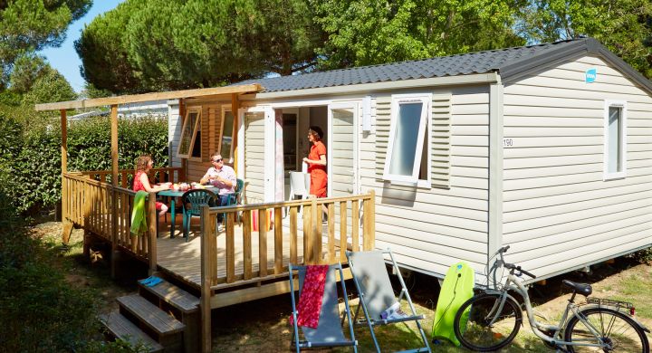 Mobil-home Famille camping Les Peupliers