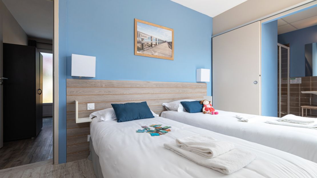 Chambre twin hôtel Esperanza Noirmoutier