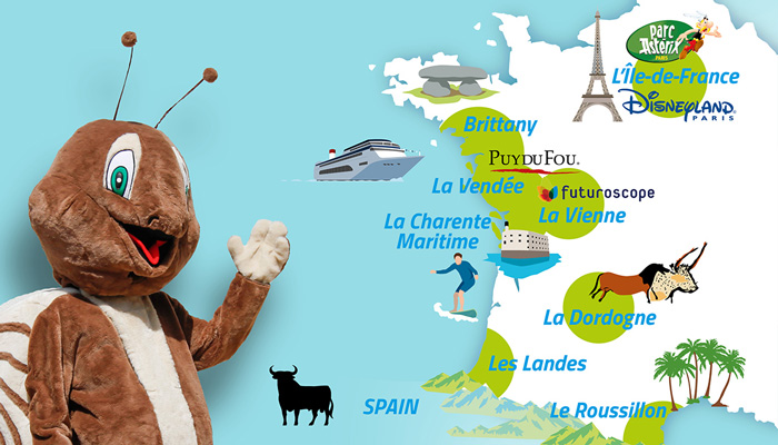 Carte destinations Oléla