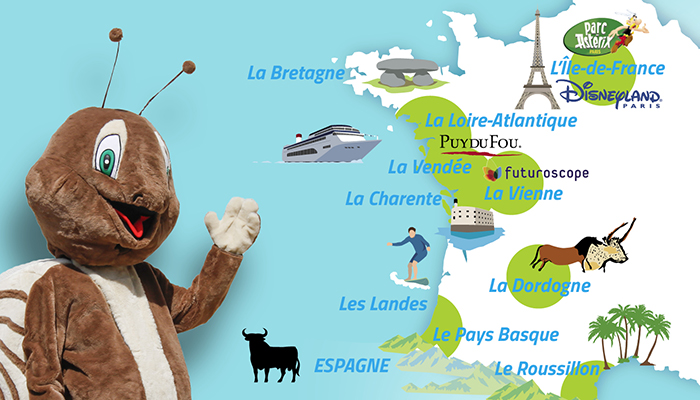 Carte destinations Oléla