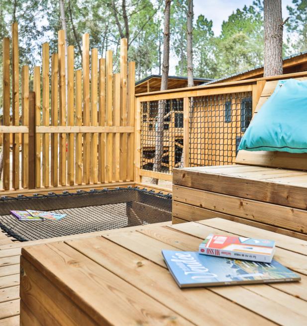 Cocoon Lodge 4 personnes camping Le Petit Rocher