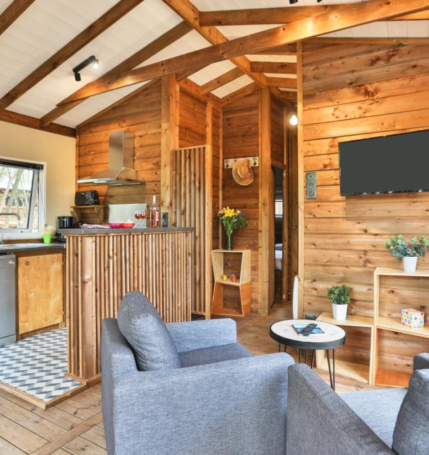 Cocoon Lodge 5 personnes camping Le Petit Rocher