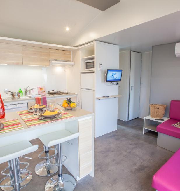 Mobil-home Famille Clim Éco camping La Mignardière