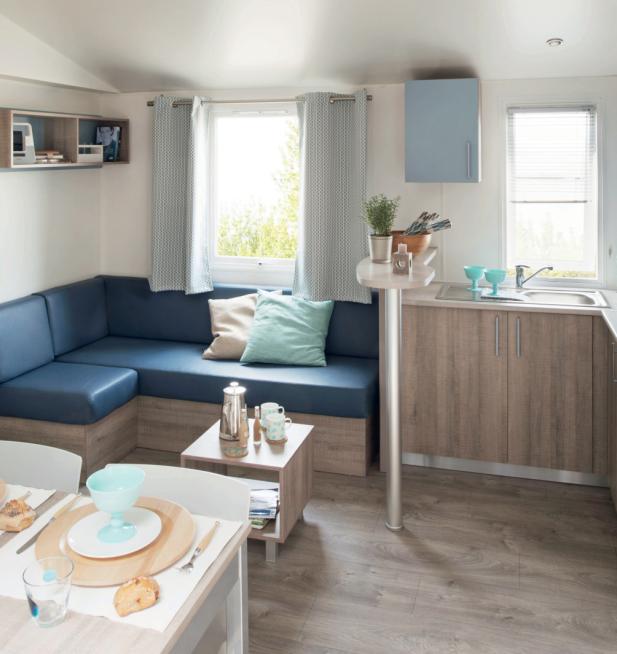 Mobil-home Famille Éco camping Les Peupliers