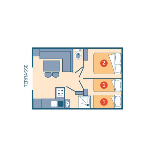 Plan mobil-home Palma Clim camping Signol