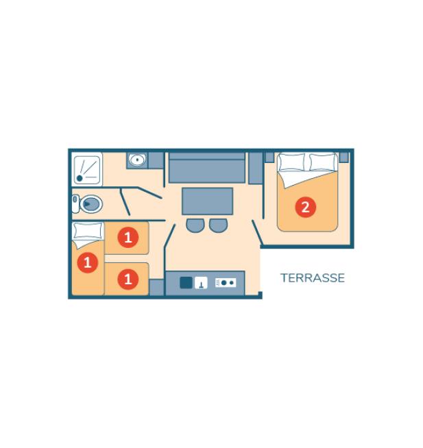 Mobil-home Loggia camping Park er Lann
