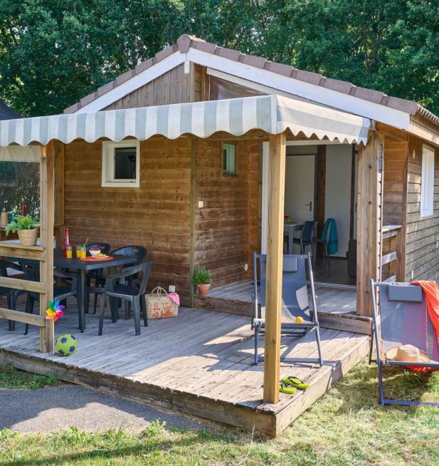 Chalet Vanille camping Les Chalands Fleuris
