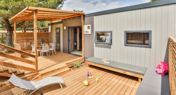 Taos Prestige avec piscine privative camping Les Peupliers à l'Ile de Ré