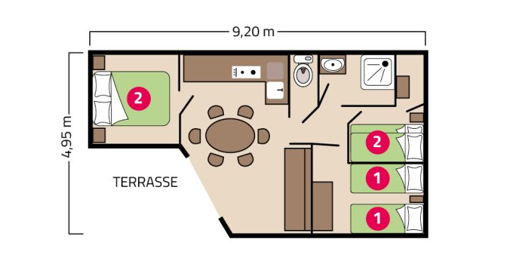 Plan Chalet Grand Large Camping Signol