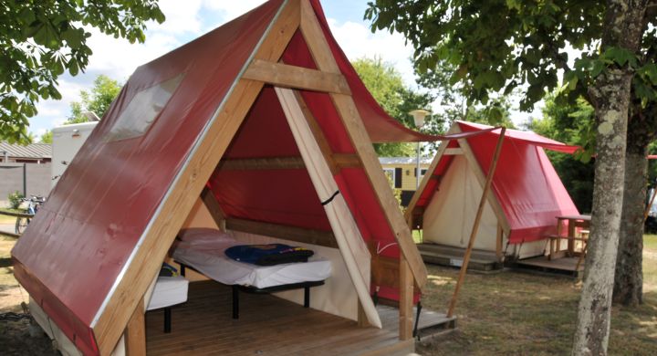 Tente Randonneurs camping La Mignardière Châteaux de la Loire