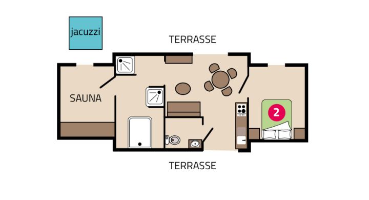 Plan Chalet Prestige camping La Mignardière