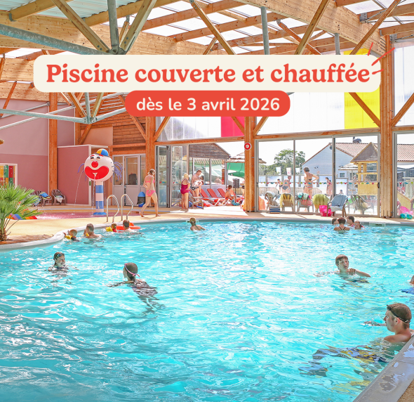 profitez de la piscine couverte et chauffée du camping Signol