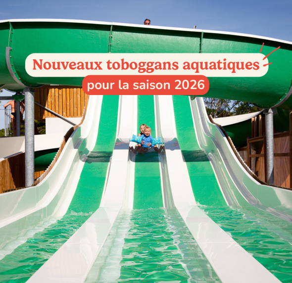 découvrez les nouveaux toboggans du camping La Mignardière