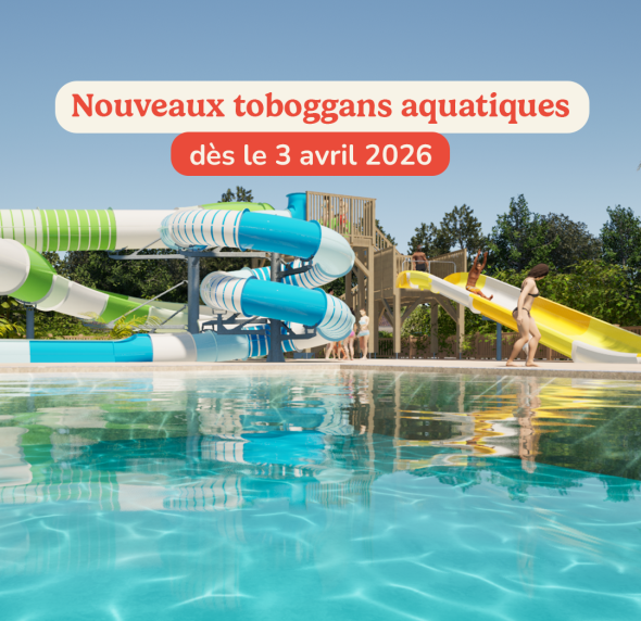 découvrez les nouveaux toboggans du camping Signol