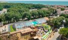 Vue aérienne espace aquatique camping Le Petit Rocher en Vendée