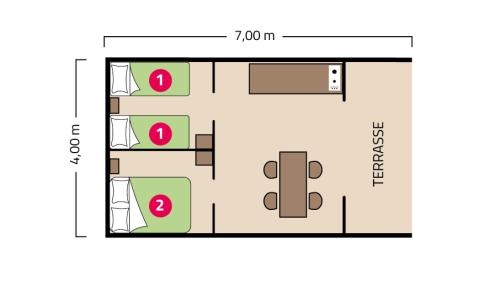 Plan Tente Cotton camping La Corniche