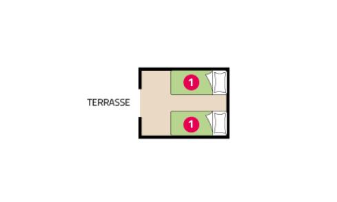 Plan cabadienne camping Les Chalands Fleuris