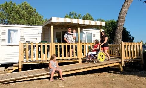 Mobil-home Personnes à Mobilité Réduite camping Les Peupliers