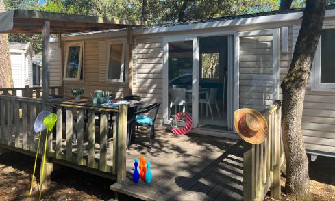 Mobil-home Famille Éco camping Signol