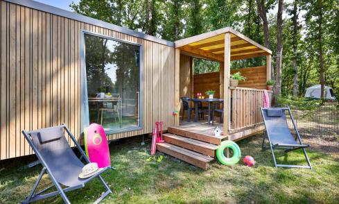 Mobil-home Loggia camping Les Chalands Fleuris