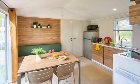 Mobil-home Loggia camping Les Chalands Fleuris