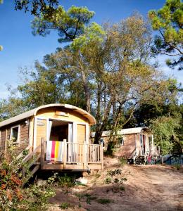 Vacances en camping en roulotte