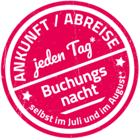 Arrivée / Départ tous les jours, réservation à la nuit même en juillet-août